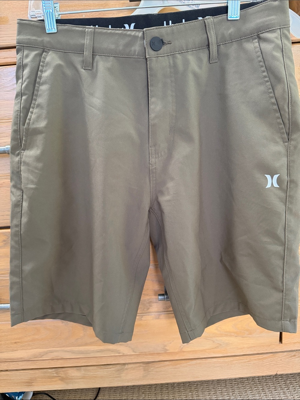 Hurley Olive Green Hybrid Performance Shorts